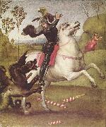 RAFFAELLO Sanzio, Georg im Kampf mit dem Drachen